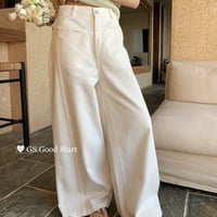 春夏NEW！ホワイトワイドデニム