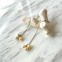 AkoyaPearl(gold)pierce★(本真珠)