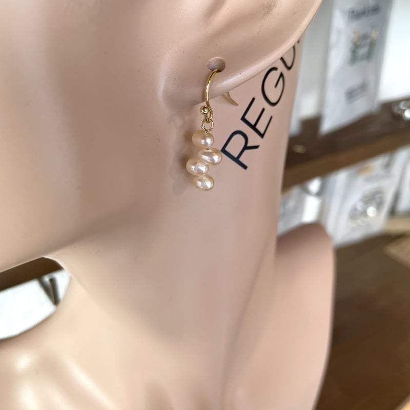 淡水パールピアス(フックゴールド) | REGUNE 