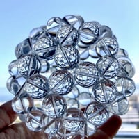 フラーレン ネックレス3mm クリスタル（直径約2cm） | floweressence&fu