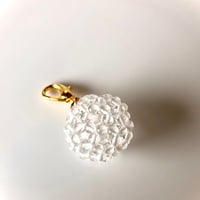 フラーレン　チャームのみ3mm　クリスタル（直径2cm）