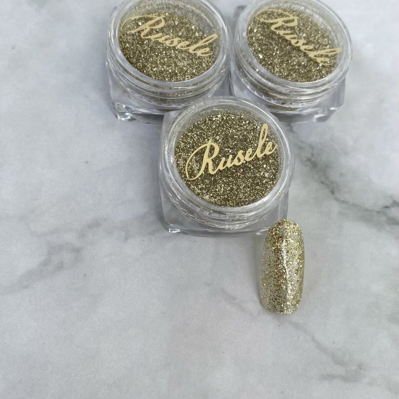 【値下げ⠀】 ラメ グリッター 19袋 Glitter-gold- | Rusele