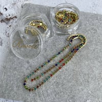 Colorful bijou chain -gold-