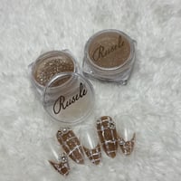 Tweed  powder -shiny camel-