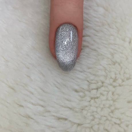 Sparkly Magnet -silver gray-