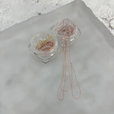 Bead Chain -pinkgold-