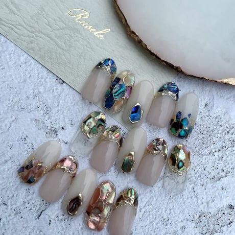 Abalone shell -blue-
