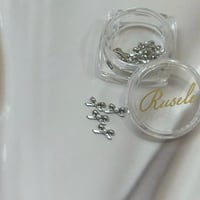 mini Ribbon-silver-