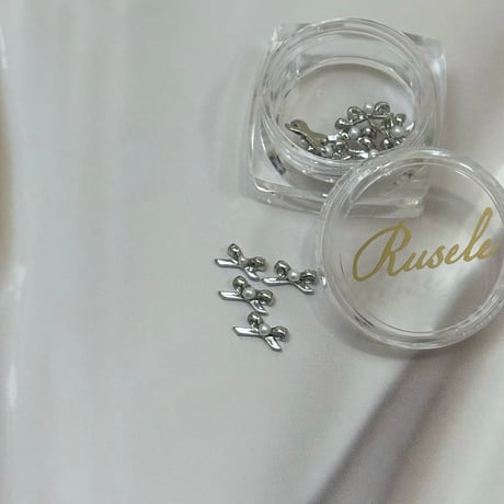 mini Ribbon-silver-