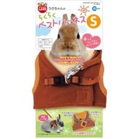うさちゃんのらくらくベストハーネス　S　ブラウン