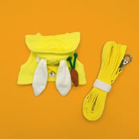 くにたち・うさ耳ハーネス（イエロー）　Ｓサイズ