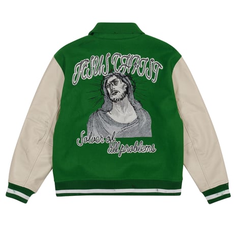 P.O.B Vintage Varsity Jacket Green