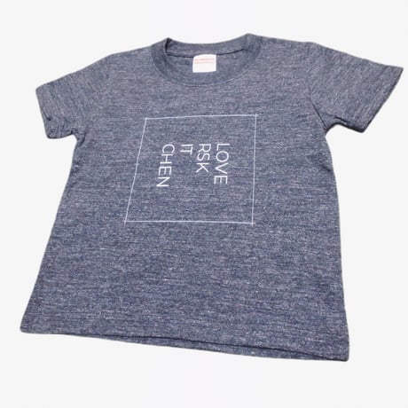 KIDS "BOX LOGO TEE"  (HEATHER BLACK)
