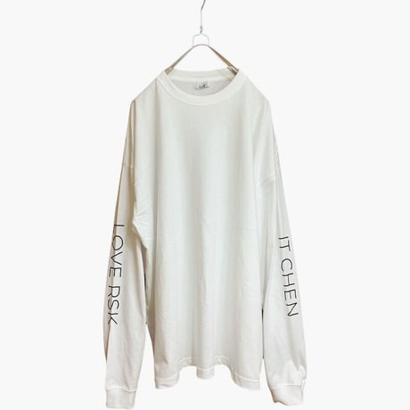 BIG SILHOUETTE LONG SLEEVE TEE（WHITE）