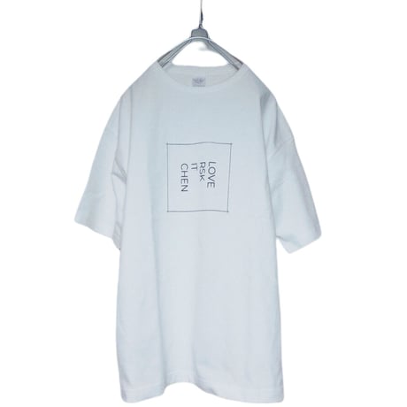 BIG SILHOUETTE  "BOX LOGO TEE" (WHITE)