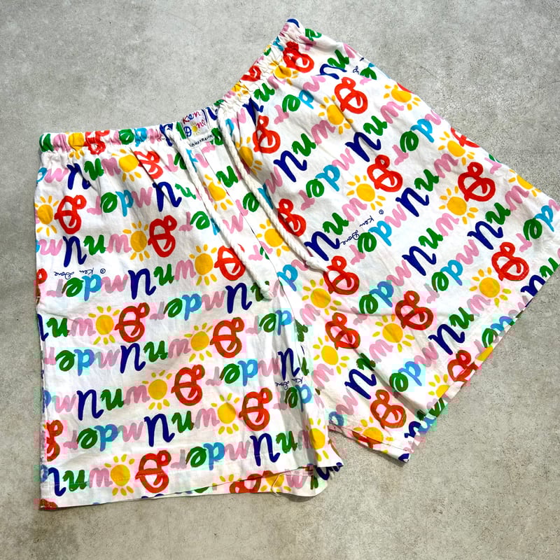 だいちゃん半ズボン 体操ズボン 白 半ズボン M〜LL 体操服 クォーターパンツ 大きい