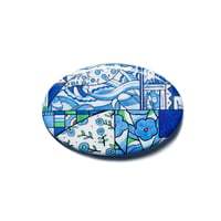 「Blue Patchwork」缶バッジ