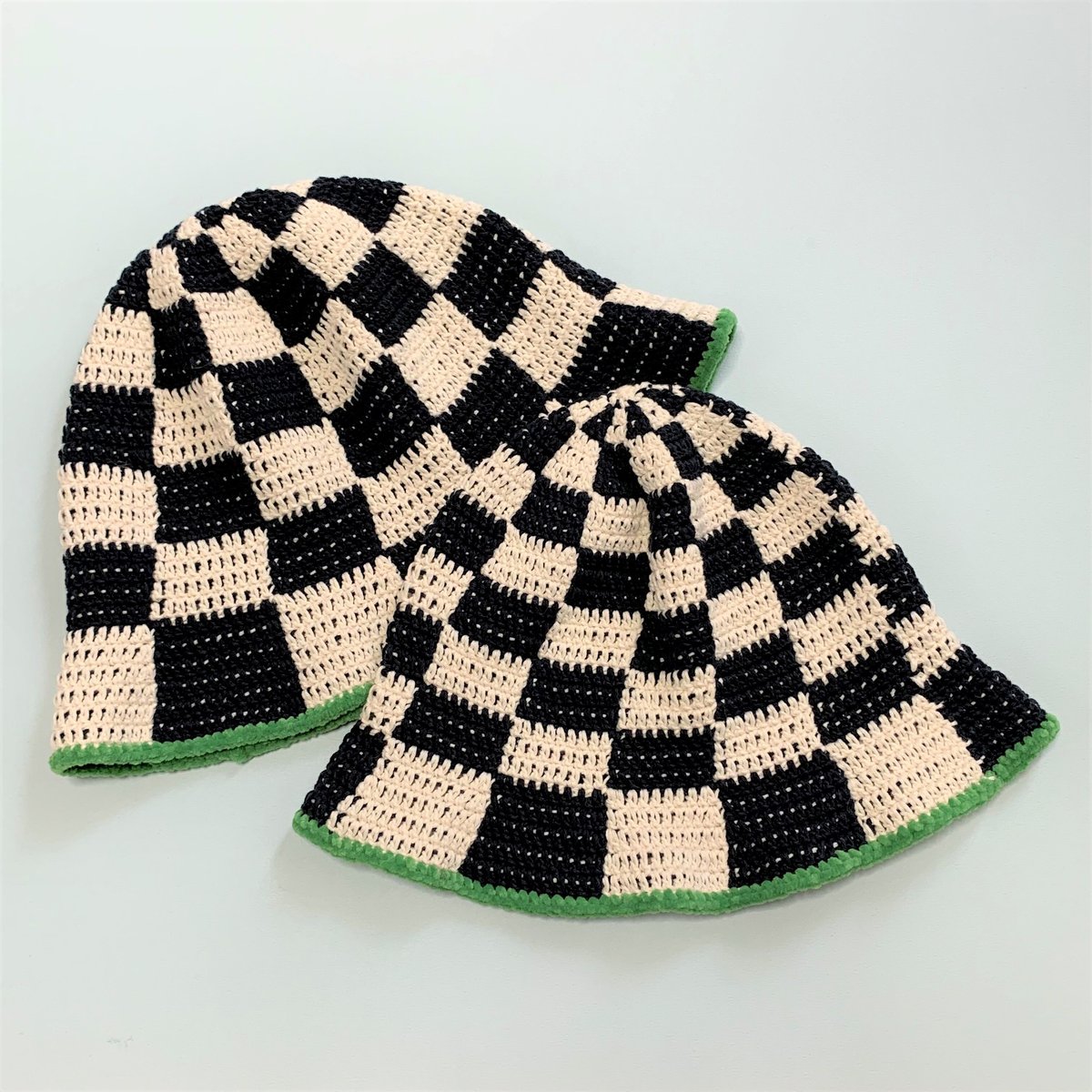 チェッカー バケットハット／BLK×WHT［for Kids] | HIMITSU by co