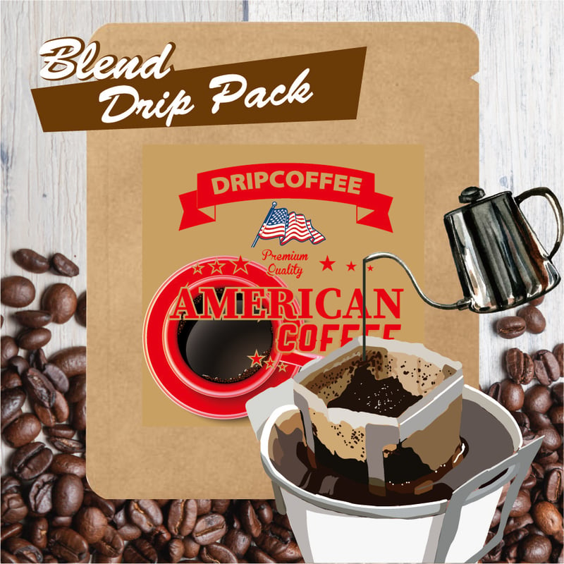 DrippackCoffee> American アメリカンブレンド 10g_1drip |...