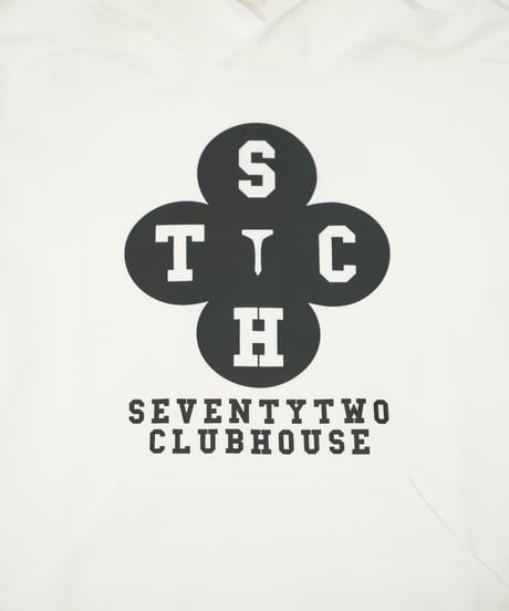 STCH  UNISEX（ユニセックス）【Clover logo hoodie-White】