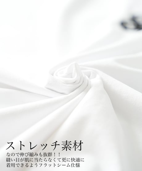 STCH ORIGINAL【 Clover logo mock neck-white 】