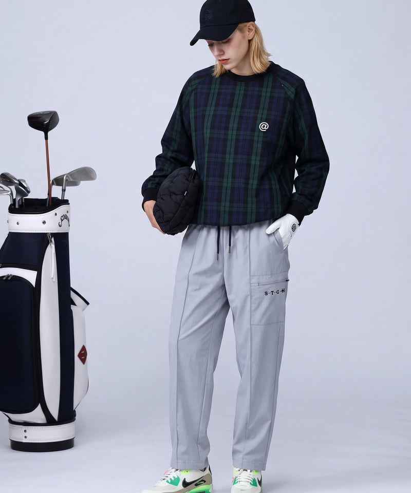 ANTIQUA GOLF×STCH】Zip Design Logo Pants-light