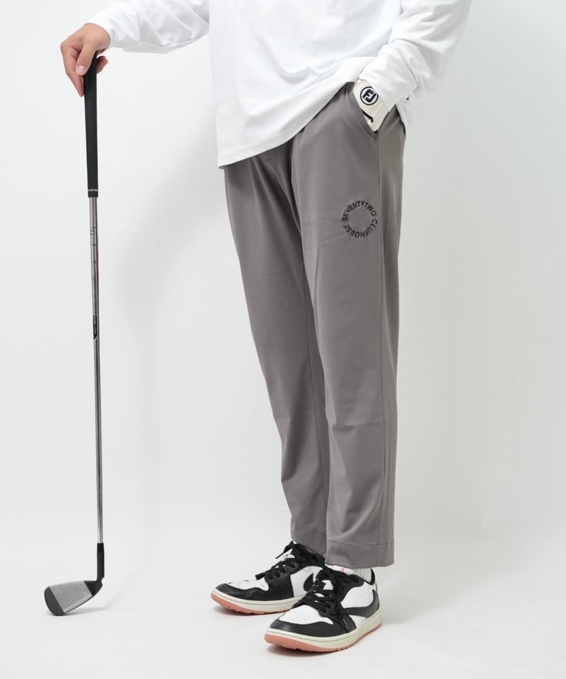 STCH ORIGINAL【side gather stretch pants-gray】 |