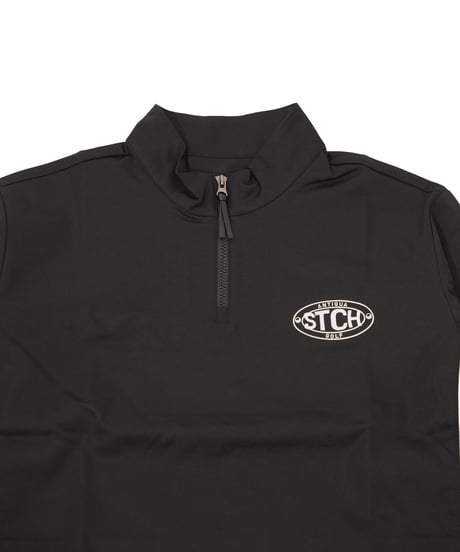【ANTIQUAGOLF×STCH】 Half Zip LOGO Tops-black