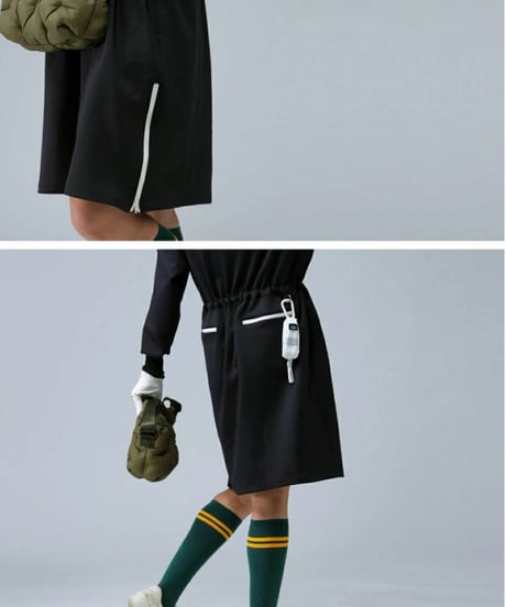 【ANTIQUAGOLF×STCH】LADIES drost onepiece-black