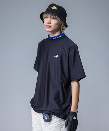 【ANTIQUAGOLF×STCH】UNISEX（ユニセックス）back print tee-black