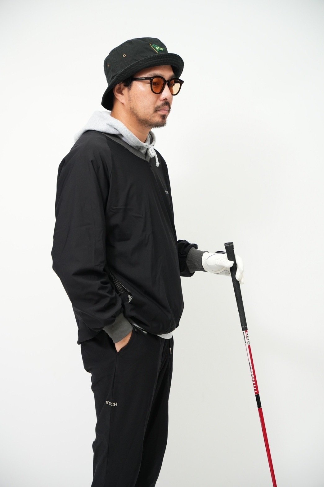 melple×STCH 【Tomcat V-neck pullover black(トムキャッ melple×STCH 【Tomcat V-neck pullover black(トムキャッ