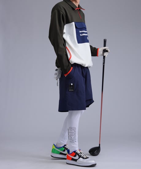 【ANTIQUAGOLF×STCH】Logo leggings-white