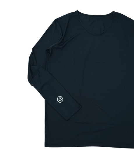 【ANTIQUAGOLF×STCH】UNISEX（ユニセックス）接触冷感×UVカット longsleeve under shirt-black