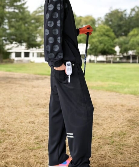 【ANTIQUAGOLF×STCH】UNISEX（ユニセックス）dot design tops-black