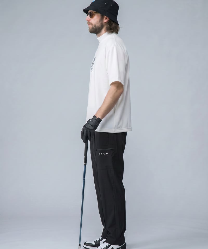 STCH ORIGINAL 【mock neck STCH GOLF CLUB-white】