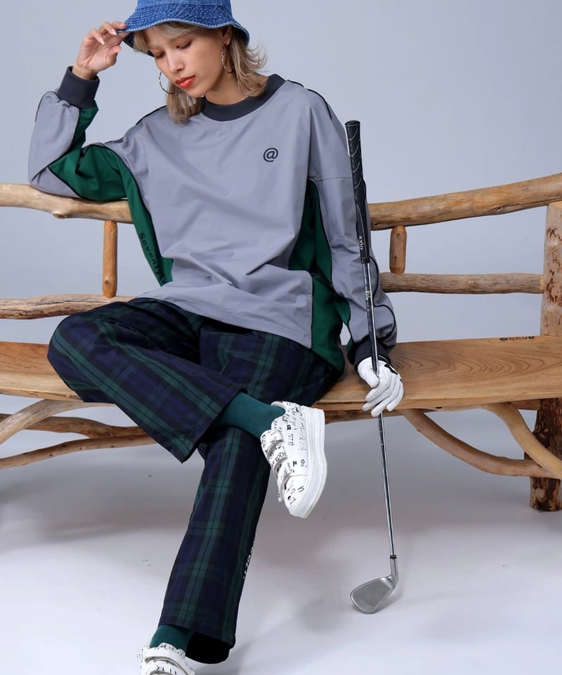 ANTIQUAGOLF×STCH】UNISEX（ユニセックス）line design pul