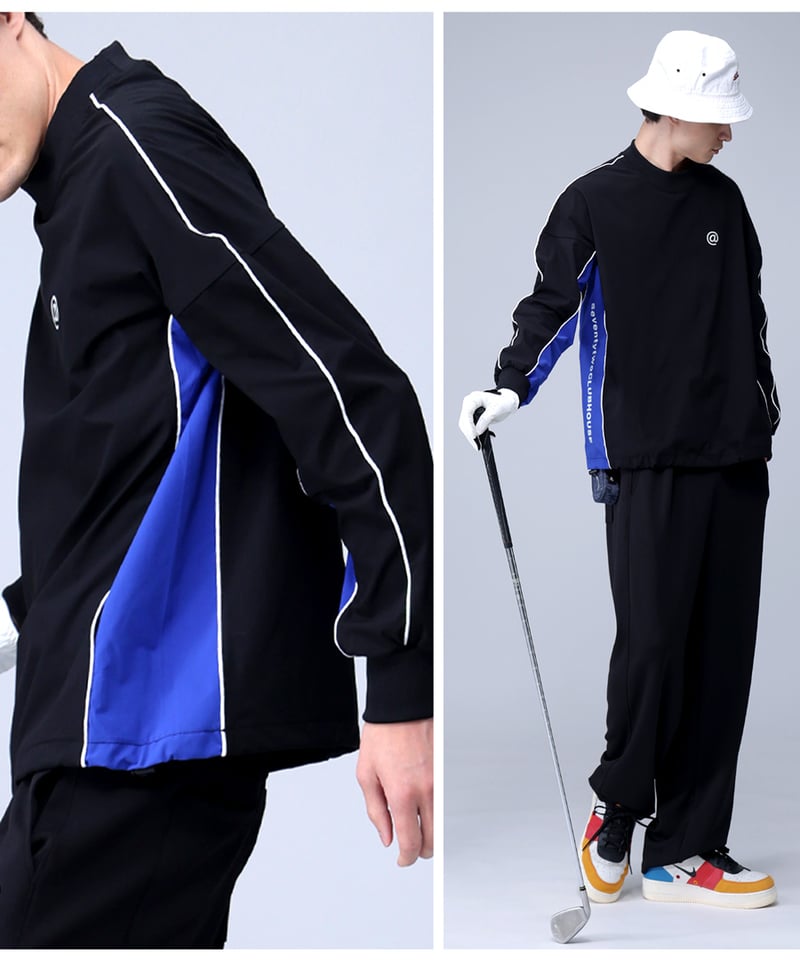 ANTIQUAGOLF×STCH】UNISEX（ユニセックス）line design pul