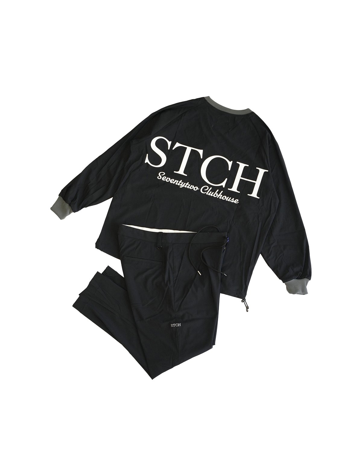 melple×STCH 【Tomcat V-neck pullover black（トムキャッ