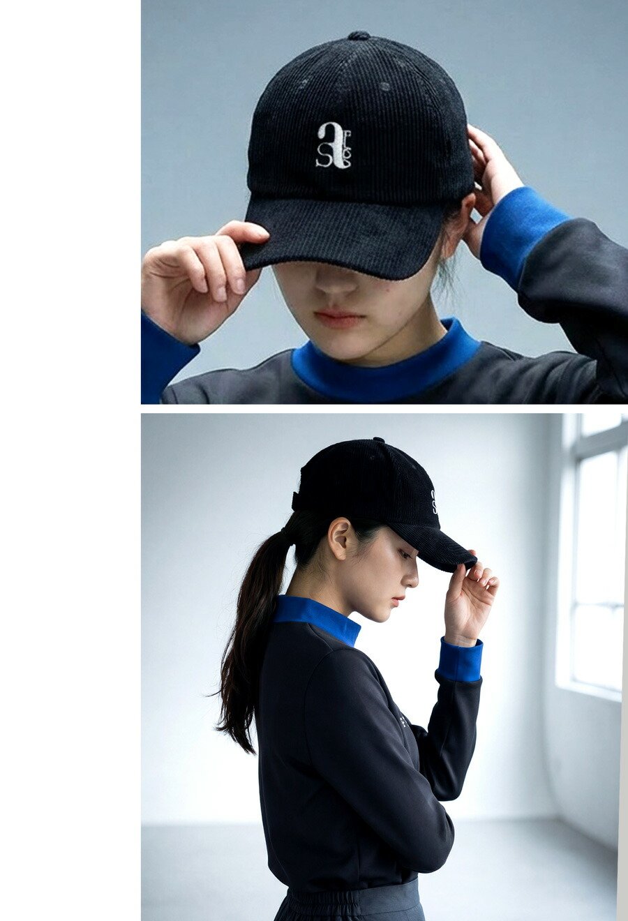 ANTIQUA GOLF×STCH】UNISEX（ユニセックス） キャップ-black |