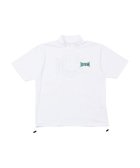 STCH ORIGINAL 【mock neck STCH FAIRWAYS & GREENS-white】