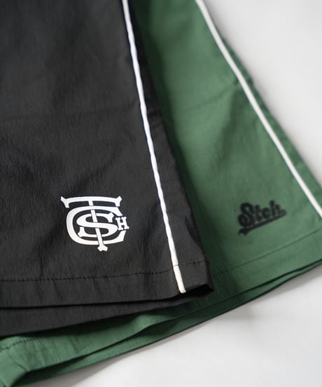 STCH ORIGINAL【piping baseball shorts-black】
