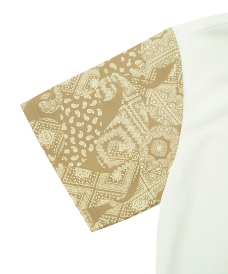 【 ANTIQUAGOLF×STCH 】paisley pattern polo-beige