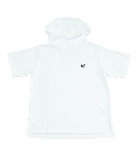 【ANTIQUAGOLF×STCH】UNISEX（ユニセックス）short sleeve hooded-white