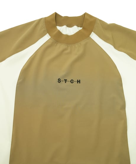 【ANTIQUAGOLF×STCH】UNISEX(ユニセックス)colored tech halfsleeve-beige