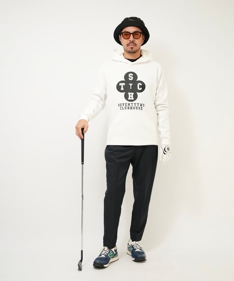 STCH  UNISEX（ユニセックス）【Clover logo hoodie-White】