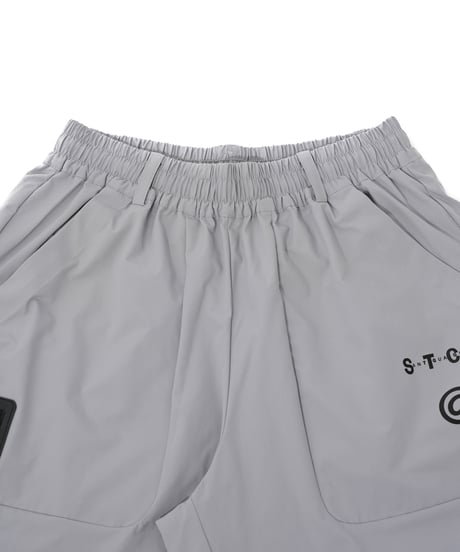 【ANTIQUAGOLF×STCH】UNISEX（ユニセックス）logo half pants-gray