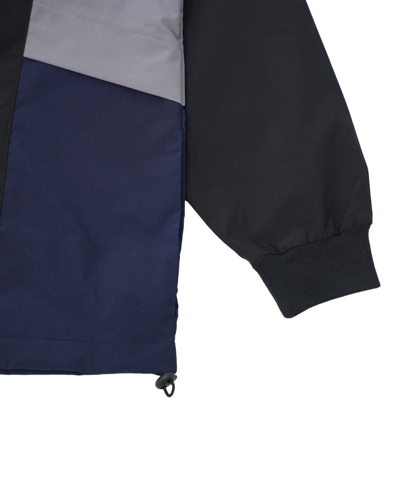 ANTIQUAGOLF×STCH】Color Block Pullover-black |