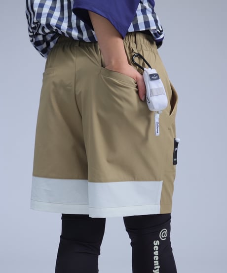 【ANTIQUAGOLF×STCH】UNISEX(ユニセックス)logo halfpants-beige