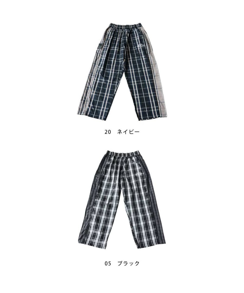 005 セット確認用 ANTIQUAGOLF×STCH】 Check Logo Pants-black | 【公式