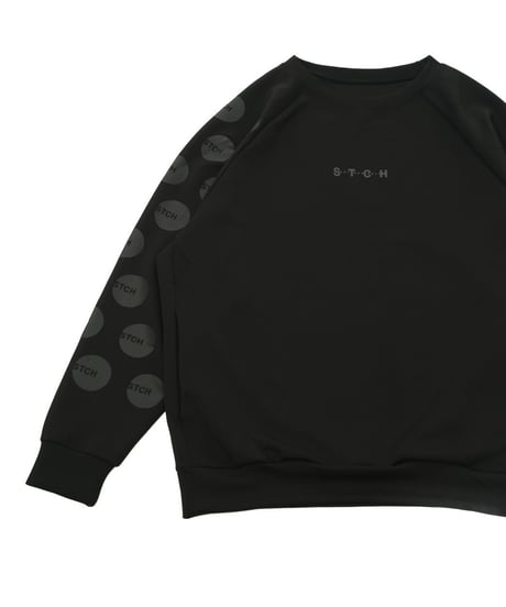 【ANTIQUAGOLF×STCH】UNISEX（ユニセックス）dot design tops-black